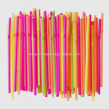 Compostable Eco Plastic Flexible PLA Party Drinking Straws